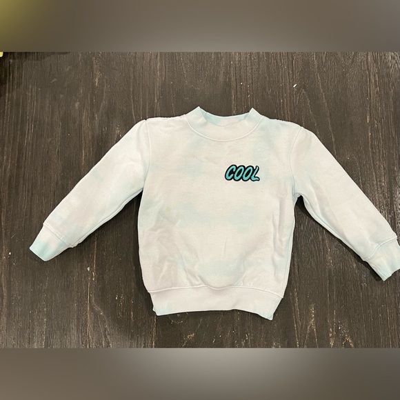 Patched and sewn mint tie dye cool sweatshirt and sweatpant set - size 2 - Picture 2 of 4